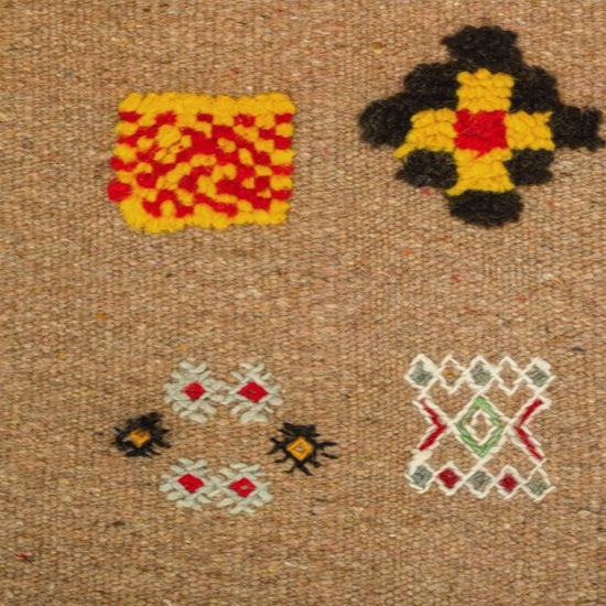video close-up of moroccan rug