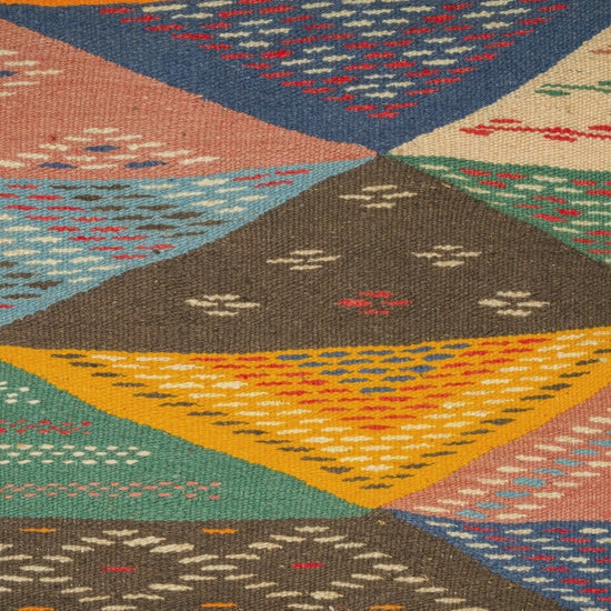 video of close-up of a moroccan rug