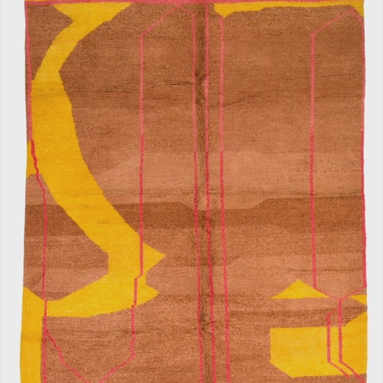video of a moroccan azilal rug