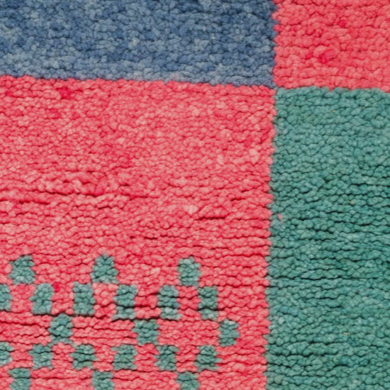 close-up of a moroccan rug