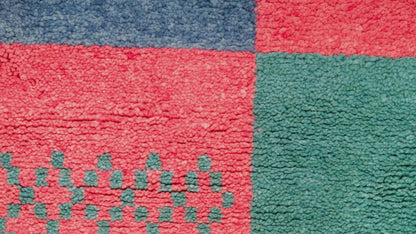 close-up of a moroccan rug
