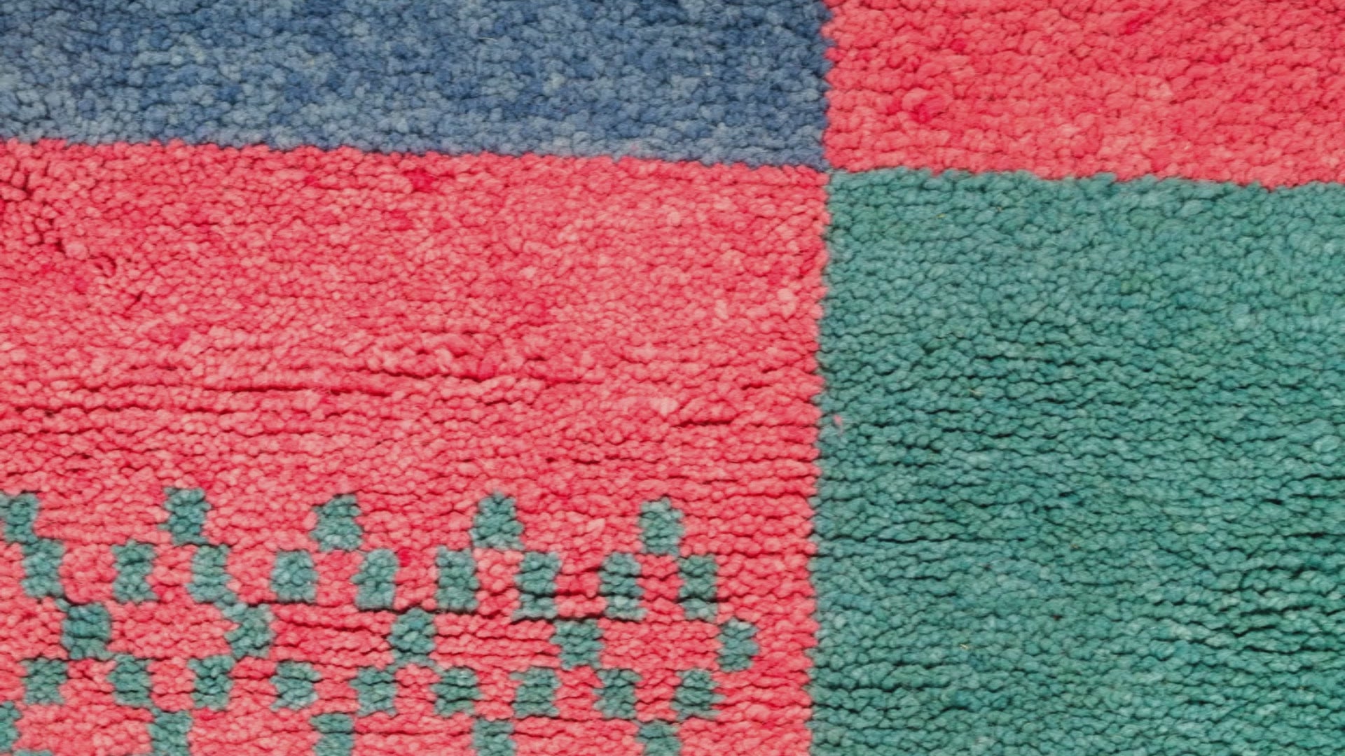 close-up of a moroccan rug