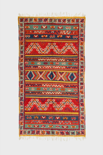 Moroccan Berber Wool Rug – Handwoven & Hand-Knotted Glaoui, 274 x 153 cm / 9 x 5 ft