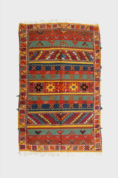 Moroccan Berber Wool Rug – Handwoven & Hand-Knotted Glaoui, 250 x 156 cm / 8.2 x 5 ft