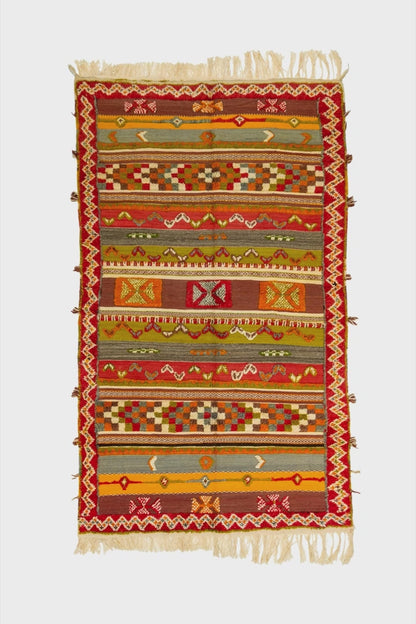 Moroccan Berber Wool Rug – Handwoven & Hand-Knotted Glaoui, 260 x 155 cm / 8.5 x 5.1 ft