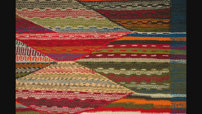 Moroccan Berber Wool Rug – Handwoven Reversible Taznakht Kilim, 251 x 162 cm / 8.2 x 5.3 ft