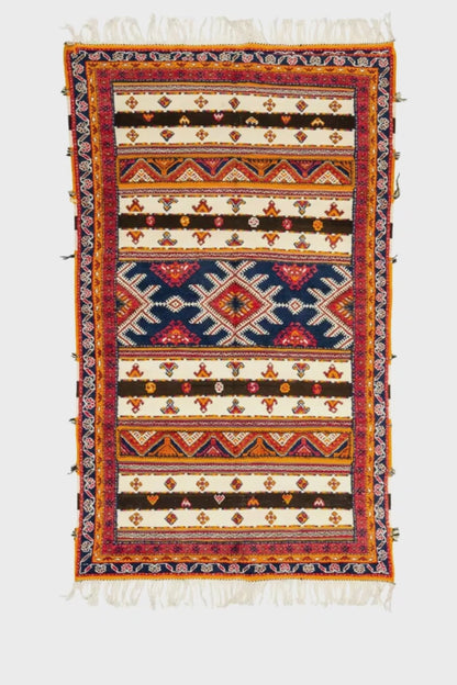 Moroccan Berber Wool Rug – Handwoven & Hand-Knotted Glaoui, 260 x 157 cm / 8.5 x 5.2 ft