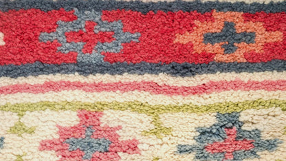 Moroccan Berber Wool Rug – Hand-Knotted Geometric, 225 x 140 cm / 7.4 x 4.6 ft